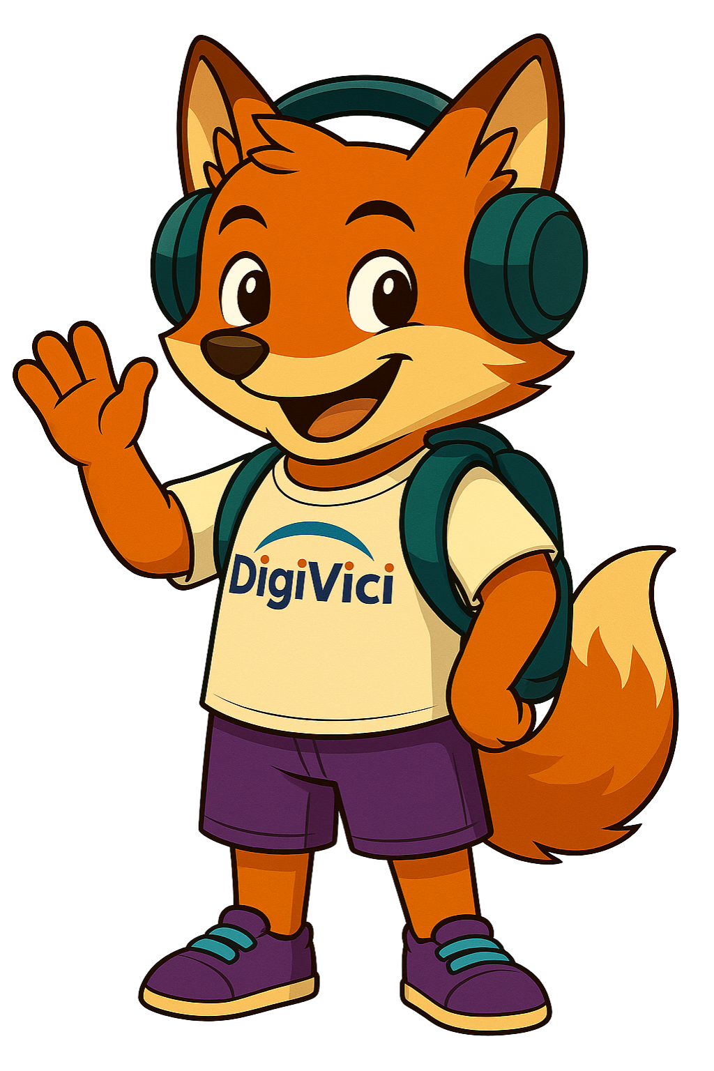 דיגיויצ'י (Digivici) - קמע שועל המסמל אוטומציה חכמה וכיבוש יעדים דיגיטליים